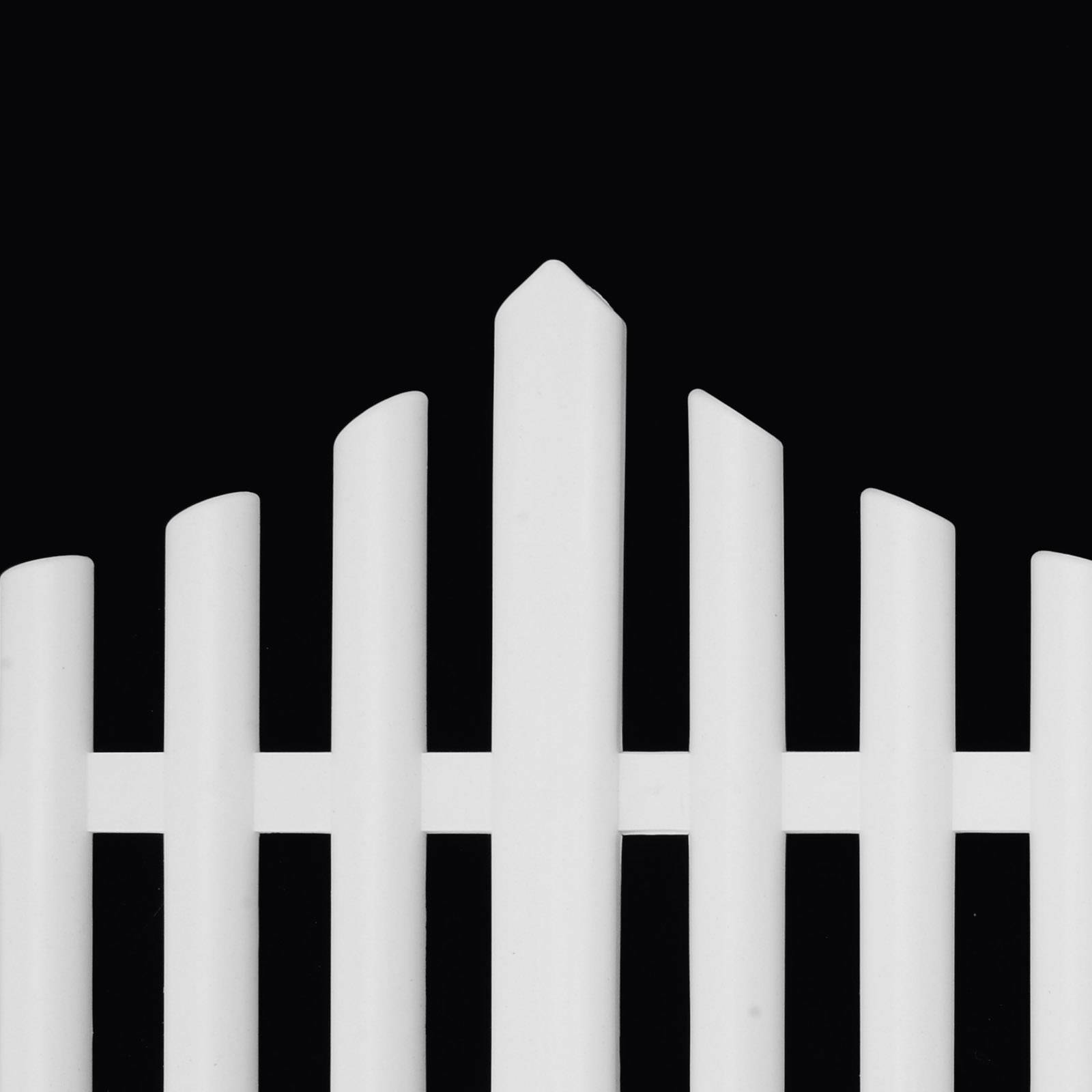 6 Plastic Wooden Effect Lawn Border Edge Garden Edging Picket Fencing Set UK