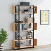 6 Tier Bookshelf Industrial Bookcase Freestanding Home Display Decorative Shelf