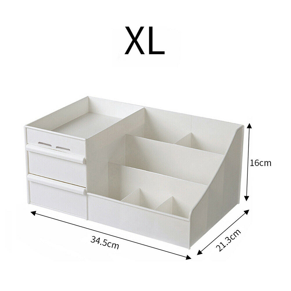 Dressing Table Makeup Cosmetic Organizer Case Storage Display Holder With Drawer