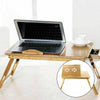 Bamboo Adjustable Portable Laptop Lazy Table Stand Lap Sofa Bed PC Notebook Desk