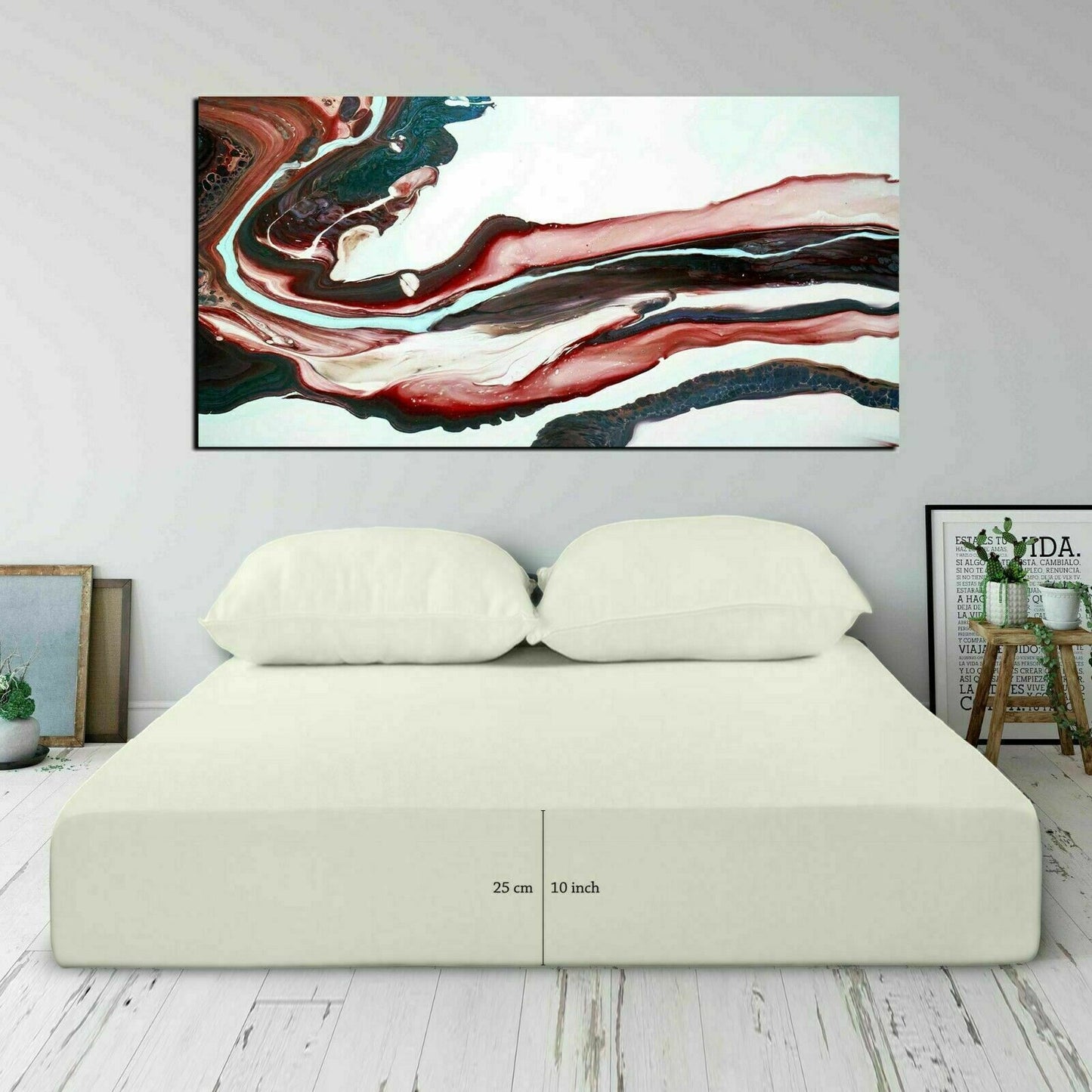 Full 25cm Fitted Sheet Bed Sheets 100% Poly Cotton Single Double King King Size