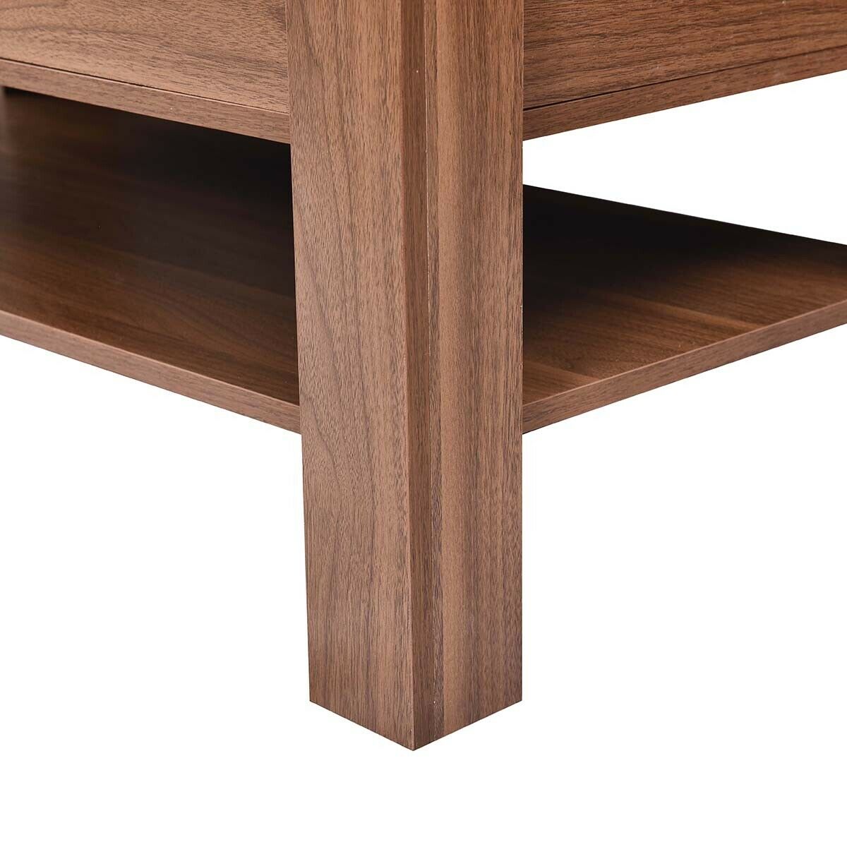 Wood Coffee Table For Living Room with Hidden Storage Lift-Top Table for Home