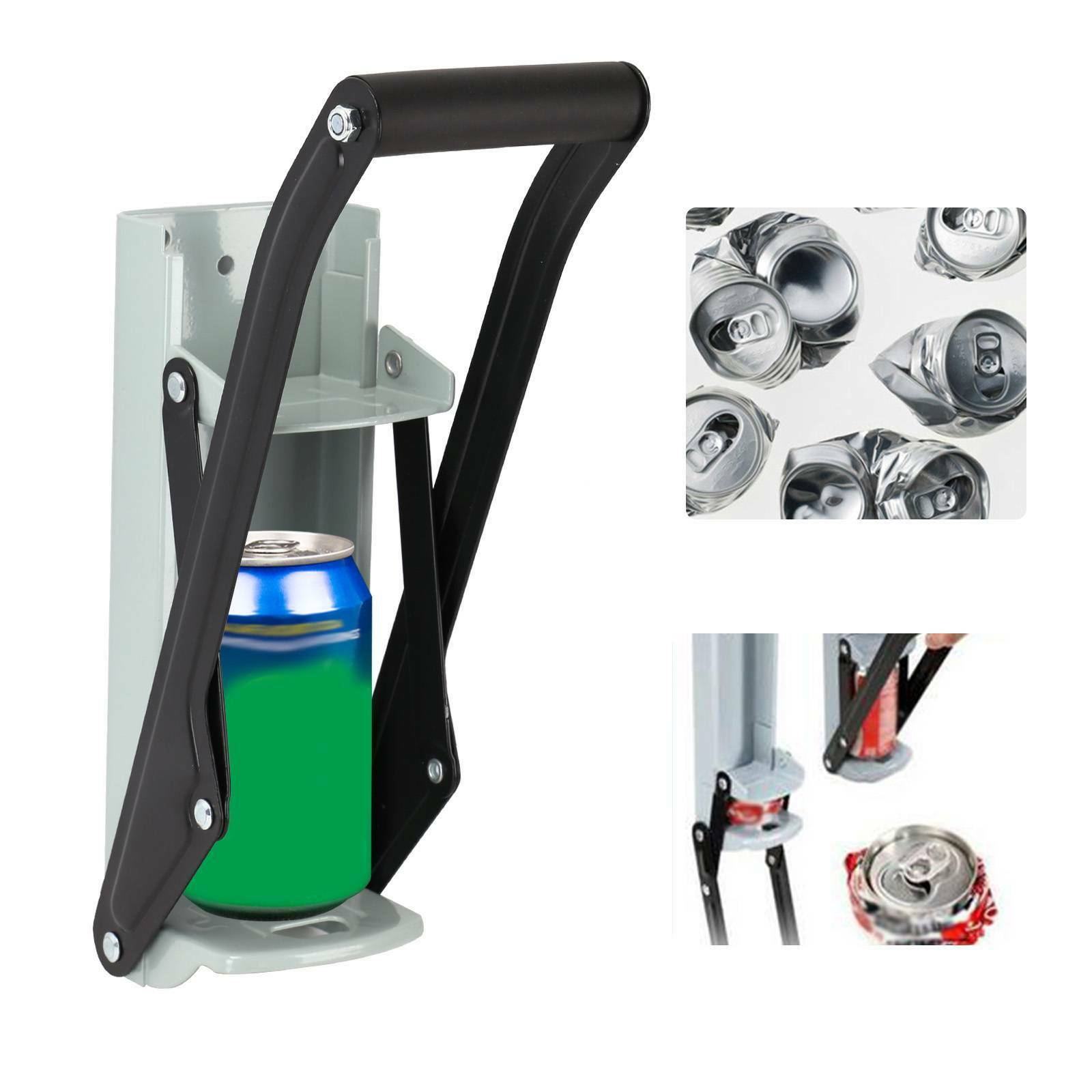 16OZ LARGE TIN CAN CRUSHER WALL MOUNTED BOTTLE OPENER RECYCLING TOOL 500ML