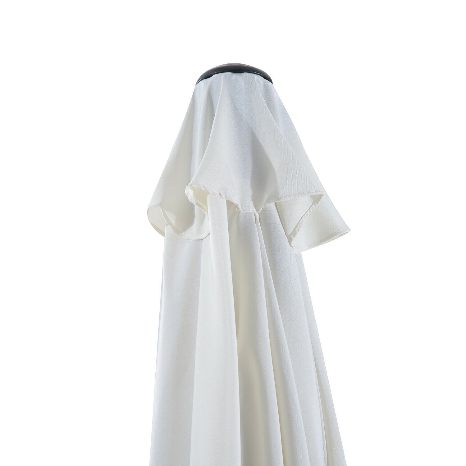 3m Half Round Parasol Garden Outdoor Sun Umbrella Aluminium w/ Crank