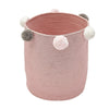 Folding Nordic Laundry Cotton Woven Washing Clothes Tidy Toys Storage Basket Bag