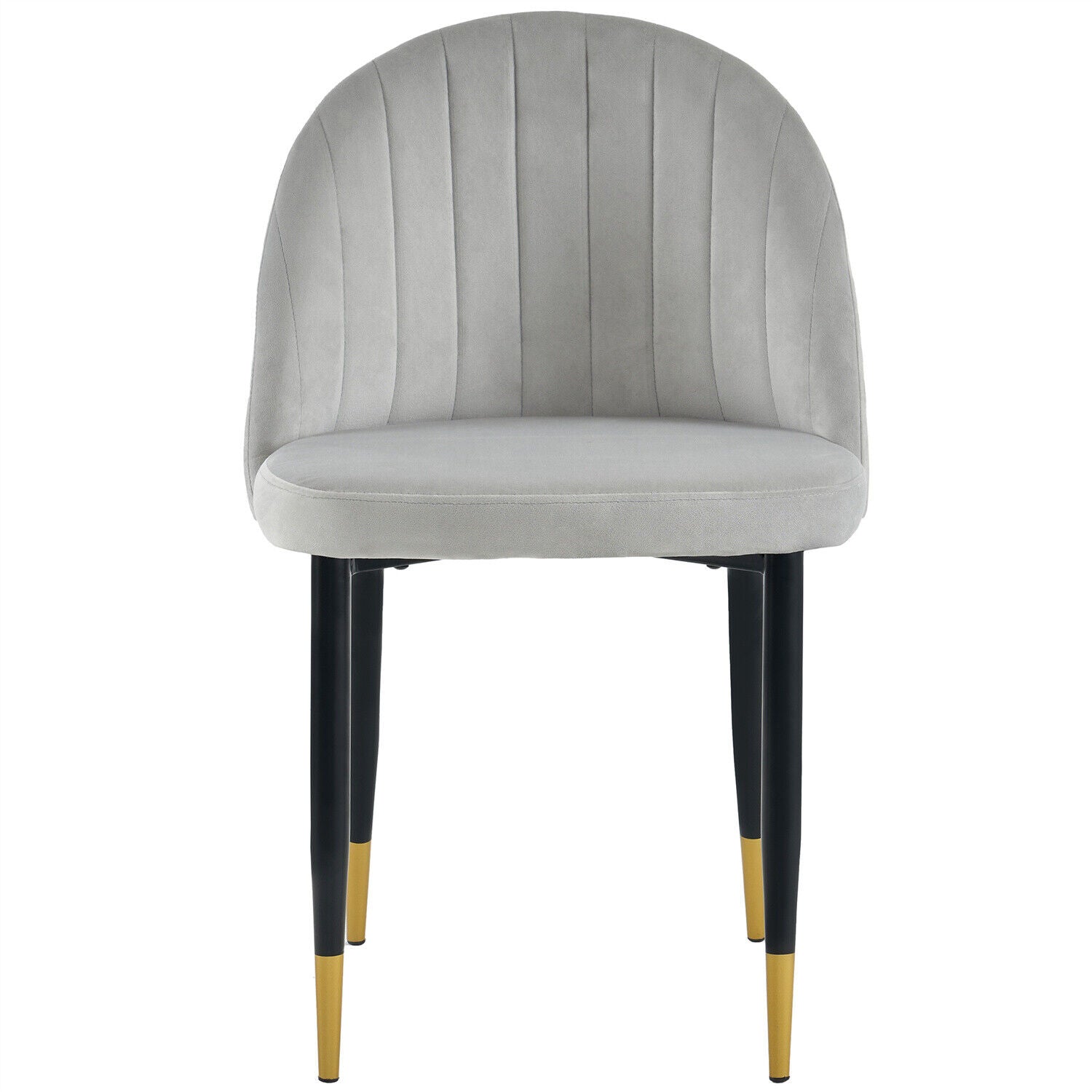 Set of 2 Modern Velvet Dining Chairs Accent Chairs Kitchen Leisure Chairs HT