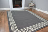 Modern Black Grey Rugs Mats Large Small Hallway Runners Big Floor Area Carpet