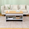 Living Room Lift Up Top Coffee Table with Storage Shelf Different Color Choice