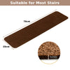 15 PCS Stair Treads Non-Slip Carpets Stairs Cover Mat Home Protection Cover
