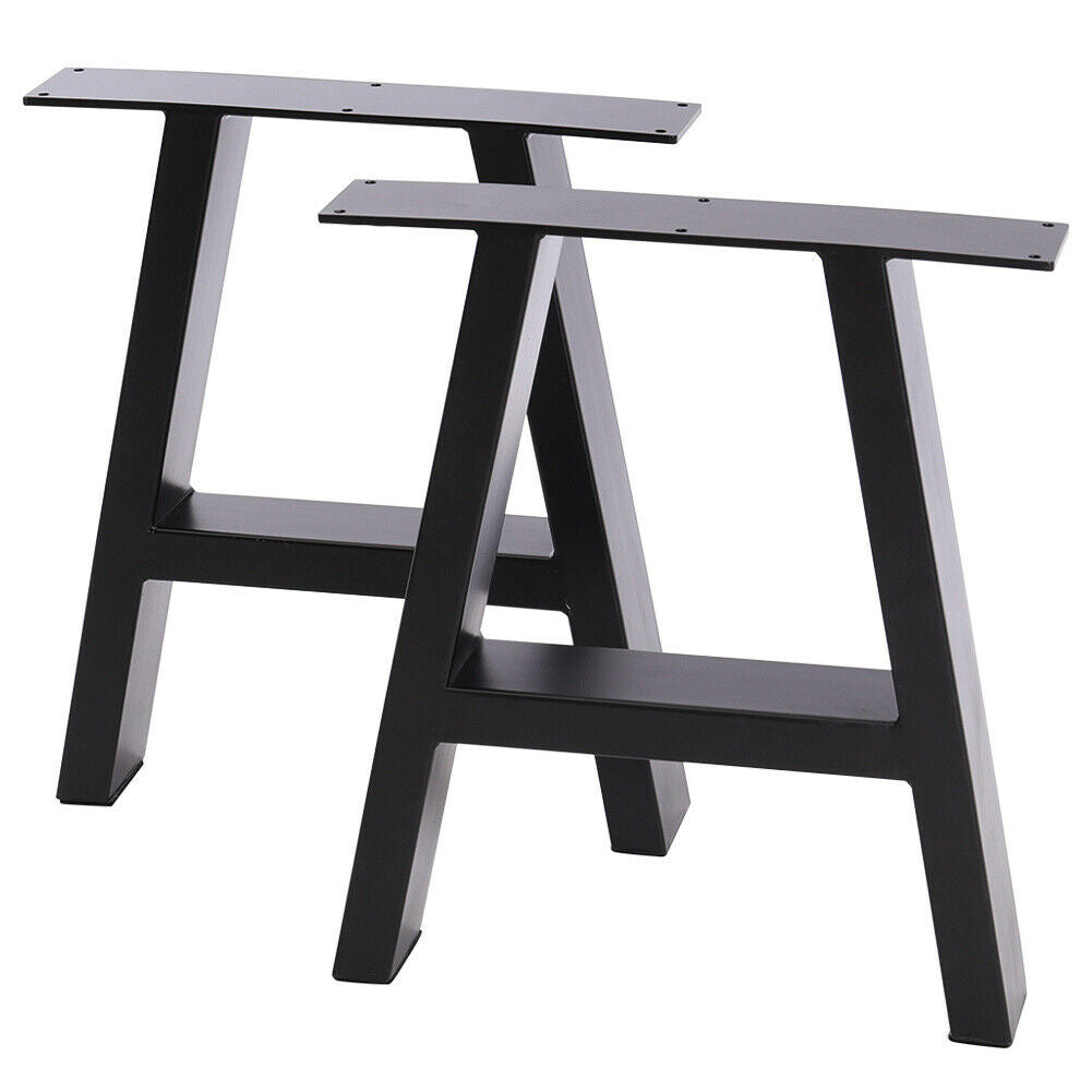 2x Industrial Metal Steel Table Legs Dining/Bench/Office/Desk Legs Set A Frame