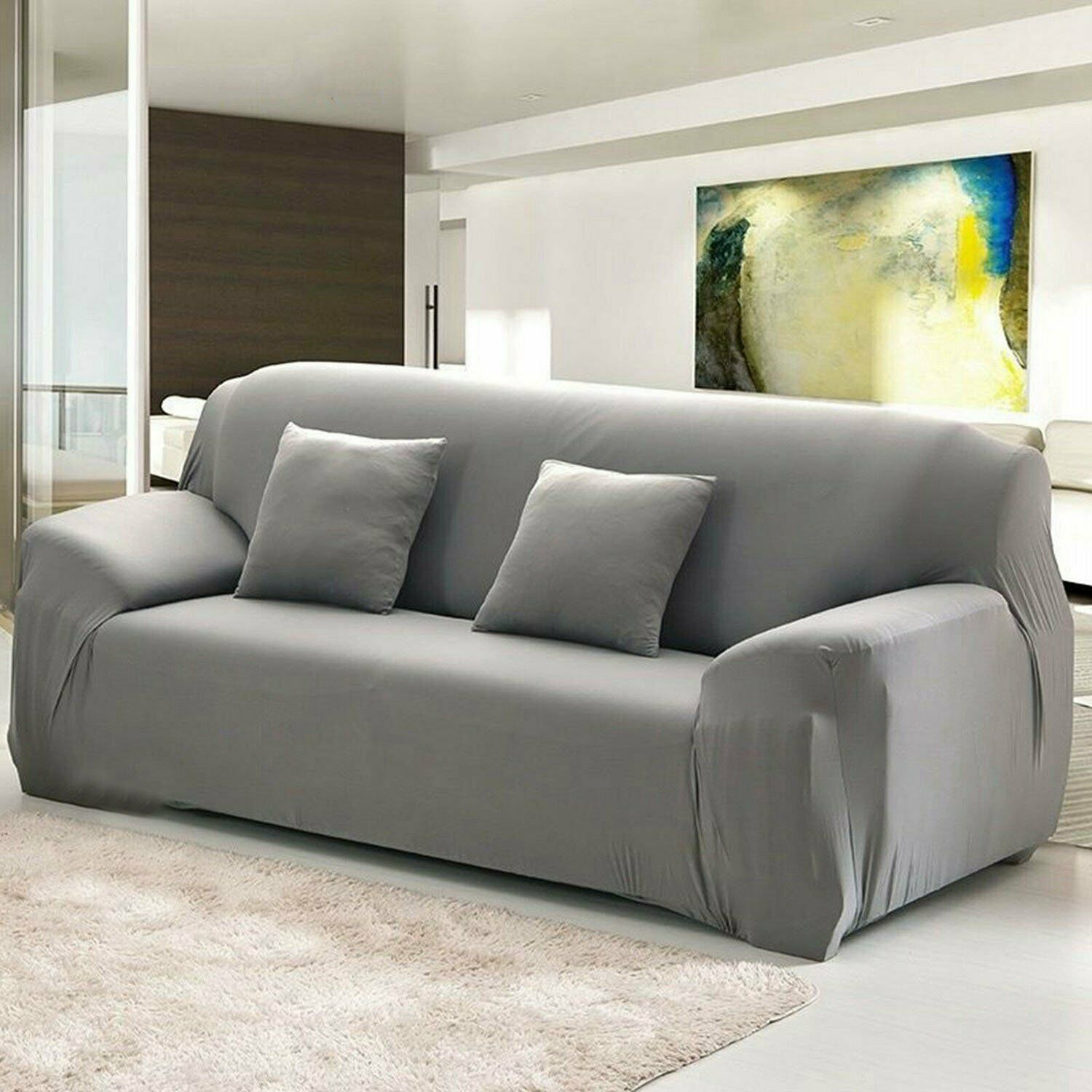 2/3 Seater Elastic Sofa Covers Slipcover Settee Stretch Floral Couch Protector