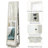 3-in-1 360° Rotating Mirrored Jewelry Cabinet Free Standing Jewelry Armoire