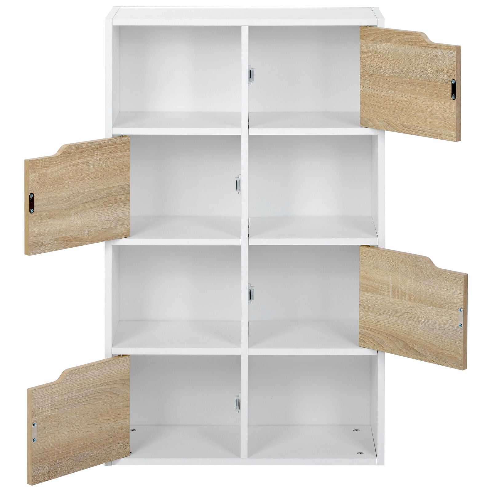 4 Tier Cube Bookcase Shelving Display Shelves Storage Unit Organiser Display