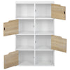 4 Tier Cube Bookcase Shelving Display Shelves Storage Unit Organiser Display