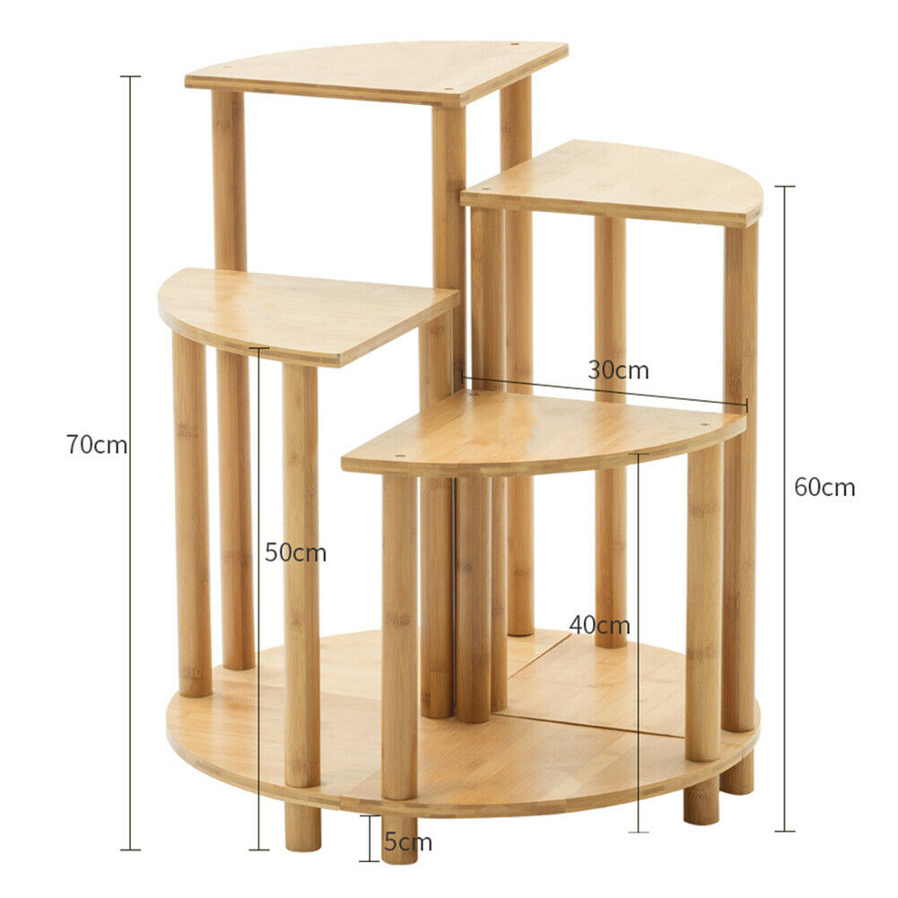 2 Tier Corner Rack Storage Shelves Sofa Side End Coffee Table Plant Holder Stand