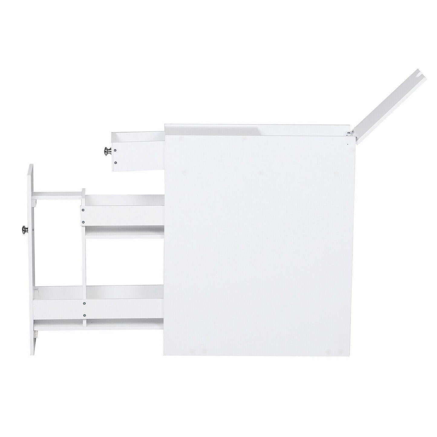 Bathroom Toilet Slim Floor Cabinet Narrow Storage Cupboard with Drawers