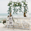Artificial Flower Row Outdoor Wedding Arch Top Table Backdrop Flower Wall Decor