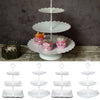 3 Plastic Tier Cake Stand Afternoon Tea Wedding Plate Party Tableware Display