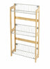 New Bamboo 3 Tier Wood Kitchen Rack with 3 Shelves for Spice Rack, Fruit Rack !