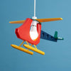 Childrens Multi Coloured Helicopter Ceiling Pendant Light Shade Bedroom Nursery
