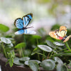 50Pcs Butterfly Garden Metal Stake Patio Lawn Yard Wedding Outdoor Village Deco