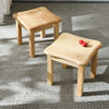 Small Wood Stool Square Footstool Change Shoe Bench Multi-function Step Stool