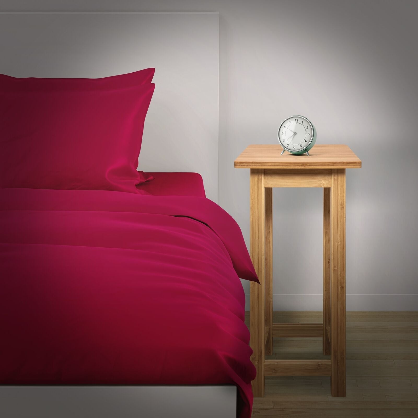 Hallway Bedroom Living Room Side End Table Bedside Unit in Bamboo