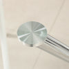 Modern Kitchen Dining Room Table Round Glass Top With Chrome Legs Office Cafe