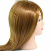 30'' Salon Hairdressing Training Head 50% Real Human Hair Mannequin Doll & Clamp