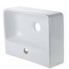 Compact classic Cloakroom Basin square ceramic small wall hanging Bathroom Sinks