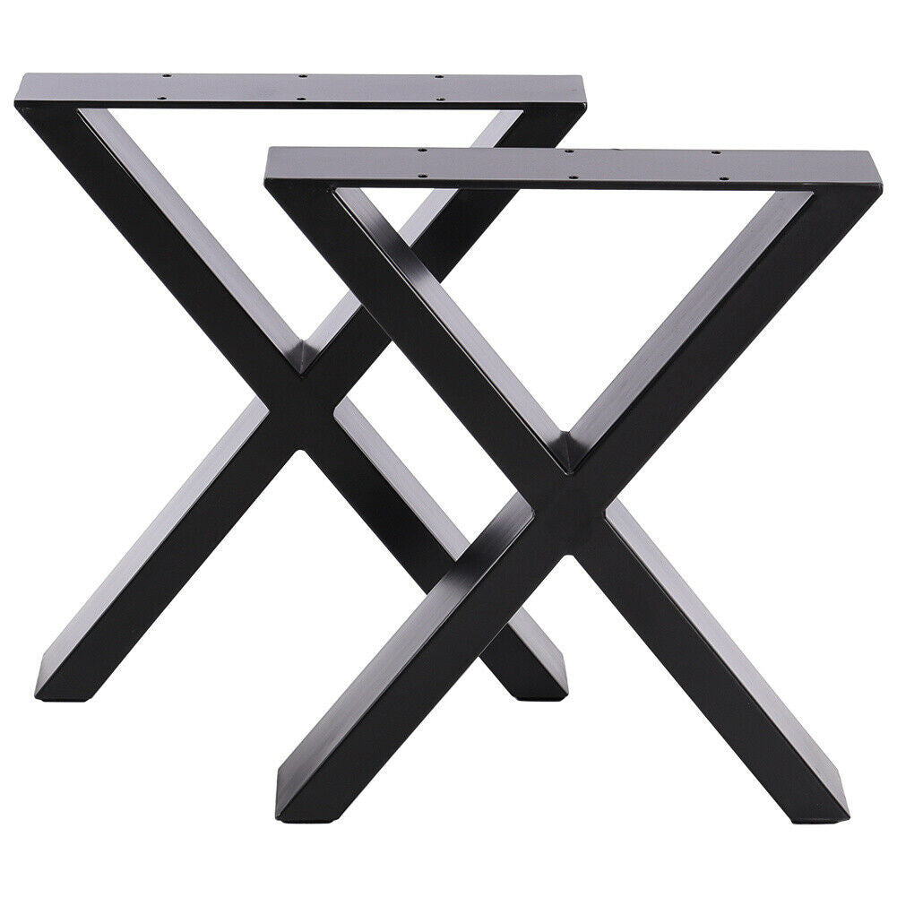 2x Industrial Metal Table Legs Heavy Duty Steel Frame Legs Bench Desk Table Base