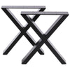 2x Industrial Metal Table Legs Heavy Duty Steel Frame Legs Bench Desk Table Base