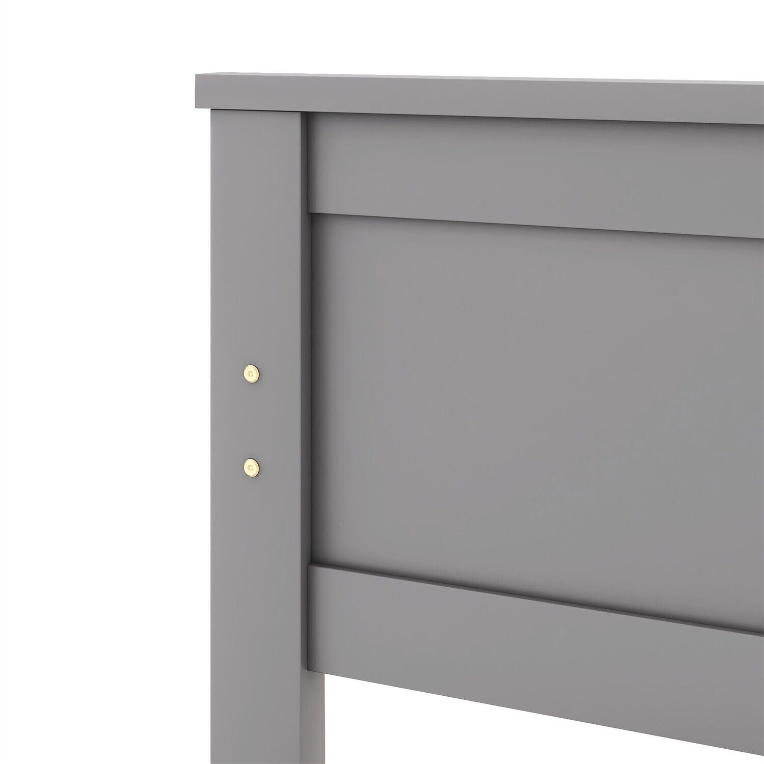 2 Drawers 3ft Single Wooden Solid Gray Pine Kids Storage Bed Frame 190x90 Grey