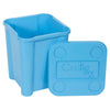 Set of 4 Plastic Stackable Coloured Toy Storage Boxes With Lids Sturdy Container