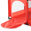 4 Sides Baby Playpen by house & Round Zipper Door Play Pen for Toddlers