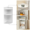 3 Tier Wall Corner Shelf Bookcase Shelf Storage Display Organizer Cabinet Unit