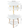 2 Tier Coffee Sofa Side End Table Modern Tea Desk Storage Shelf for Living Room
