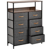 8 Drawers Chest of Drawers Unit Storage Cabinet Bedroom Furniture Hallway