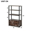 4-Tier Bathroom Floor Cabinet tall cabinets Storage Bookcase Cabinet Storage Cup