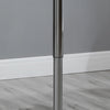 Modern Height Adjustable Bar Table with Square Tabletop and Metal Base Home