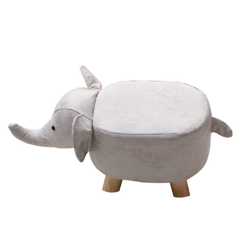 Elephant Animal Ottomans Footstools Padded Cushion Stool Rest Children Toy Gift