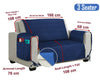 Sofa Cover Quilted Throw Washable Pet Furniture Protector Couch 1/2/3 Settee