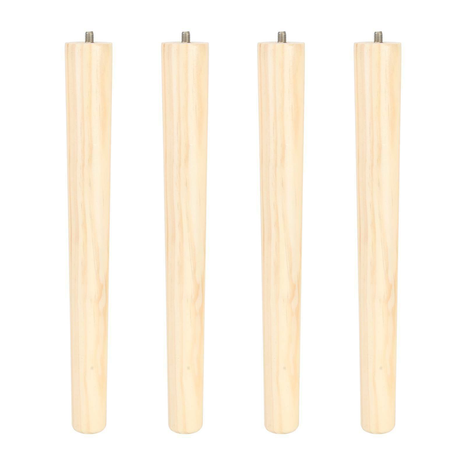 4 x Wooden Table Legs Tapered Pine Beech Ash Table Chair Stool Chest Sofa 4 Size