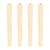 4 x Wooden Table Legs Tapered Pine Beech Ash Table Chair Stool Chest Sofa 4 Size