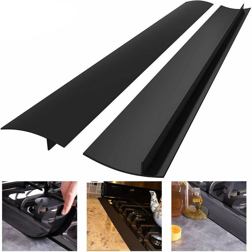 2X Silicone Kitchen Seals Gap Filler Stove Counter Gap Cover for Cooker Worktop