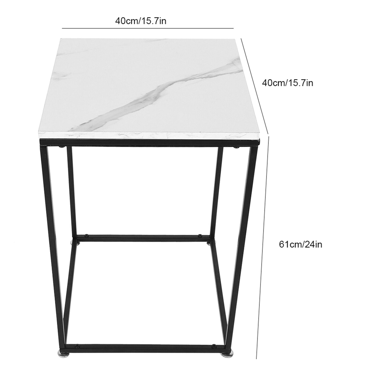 Coffee Table Sofa Side End Night Stand Living Room Furniture Wood Metal
