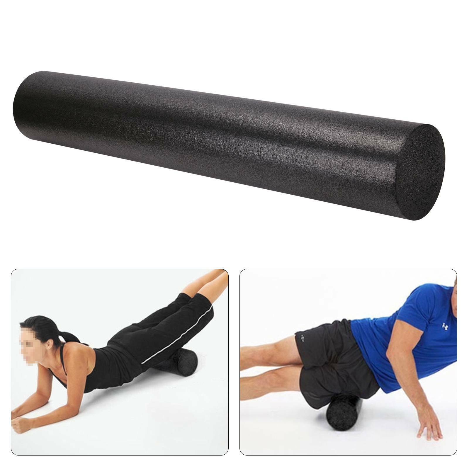 90CM Yoga Foam Roller Pilates Exercise Fitness Physio Gym Massage Rehab Injury