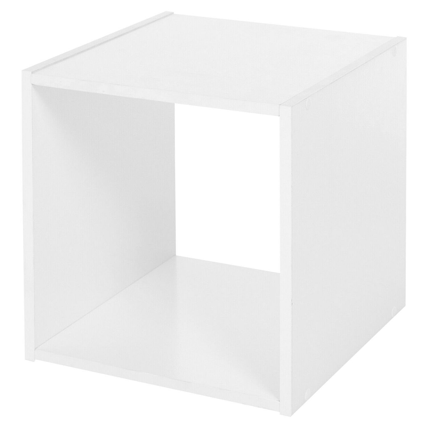 1-4 Shelf Storage Unit Tier Wooden Bookcase Cube Shelving Display Shelves Wood