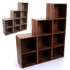 2 3 4 TIER WOODEN BOOKCASE SHELVING DISPLAY STORAGE UNIT CUBE WOOD SHELVES SHELF