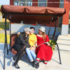 3 Seater Garden Swing Chair Outdoor Hammock Bench Lounger Patio Canopy HeavyDuty